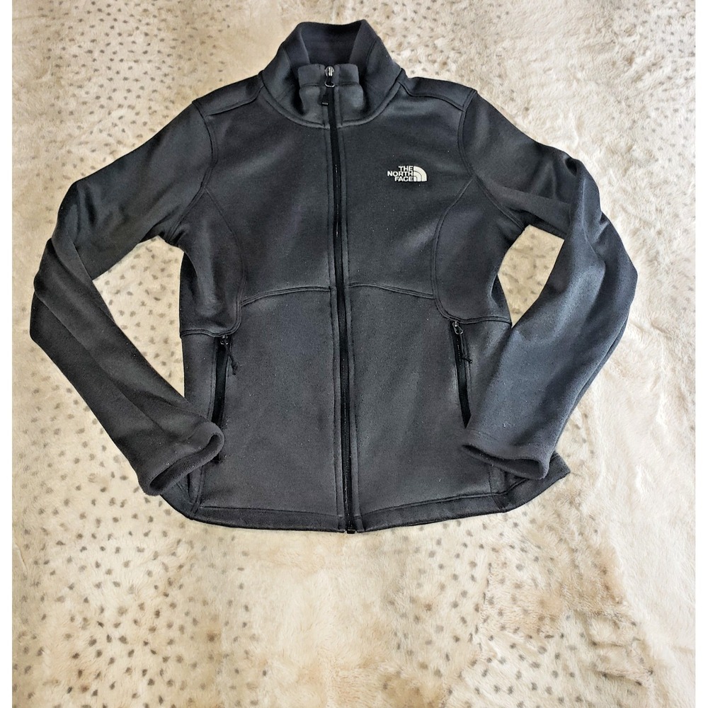 The North Face Women's Jacket Sz. S Black Fleece Long Sleeve Full Zip Winter